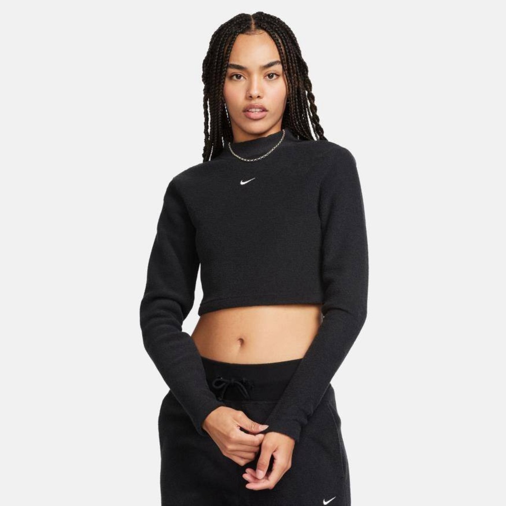 Nike Black Cropped Sweatshirt